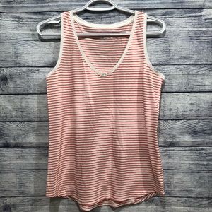 Old Navy red and white tank top